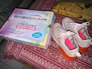 Skechers Pink &amp; Red Running Shoes