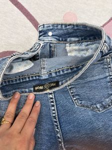 Blue Denim Cargo Shorts