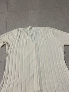 Ribbed Button-Up Cardigan Top