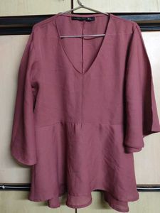 Stylish V-Neck Bell Sleeve Top