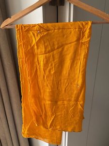 Orange Embroidered Kurta with Zari Work