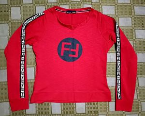 Fendi Inspired Red Long Sleeve Top