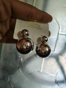 Cute Silver Ball Stud Earrings