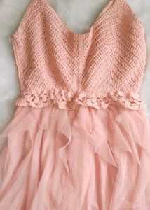 Elegant Pink Tulle Dress