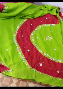 With Blouse 36 Size Saare Gold Patti