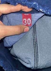 Dark Blue High-Waisted Jeans