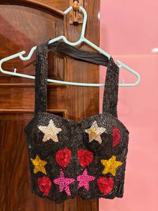 Sparkly Sequin Vintage Corset