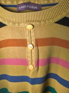 Colorful Striped Knit Top
