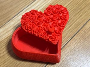 Valentine Heart Gift Box with Roses