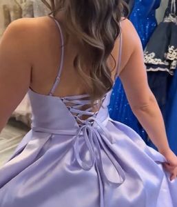Stunning Lilac Embellished V-Neck Dress