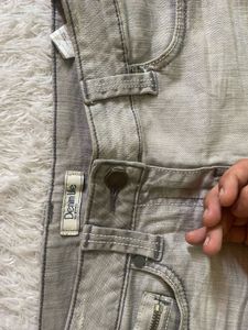 Y2K Grey Denim Shorts