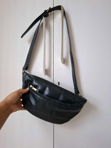 Black Quilted Crossbody Bag