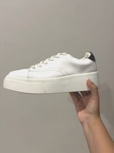 Classic Zara  White Sneakers with platform