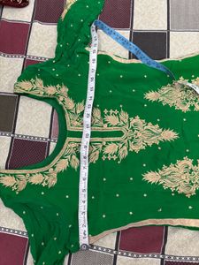 Beautiful Green Kurta Set with Embroidery