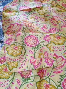 Vibrant Yellow Floral Print Kurta