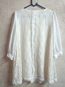 White Lace Top Layered
