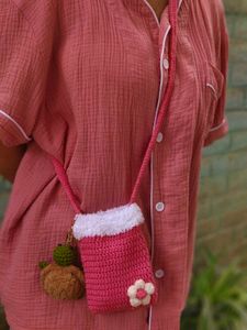 Crocheted Phone Pouches - Only Pink Available