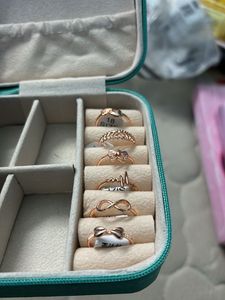 Cute Rose Gold Ring Set