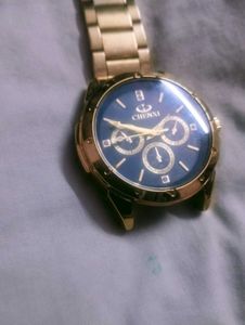 Gold Chronograph Watch