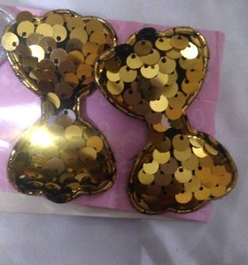 Sparkly Bow Hair Clips Set