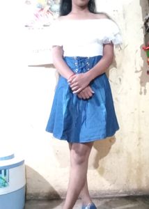Blue And White Top