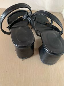 Black Ankle Strap Sandals
