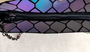 Holographic Geometric Shoulder Bag