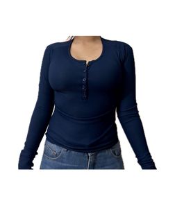Textured Ribbed Notch Neck FullSleeve Top