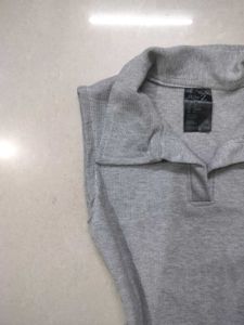 Sleeveless Grey Polo Shirt