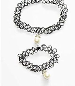 Retro Choker Necklace & Bracelet Set