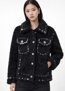 Chic Black Teddy Jacket