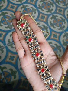Ethnic Choker Necklace and Earring Set
