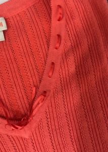 Retro Orange Bow Knit Vest
