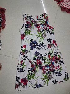 Floral Sleeveless A-Line Dress