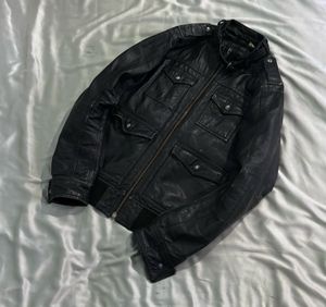 H&M Men's Black Leather Jacket