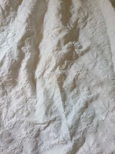 Elegant White Embroidered Gown