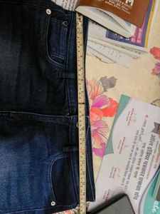 METRONAUT Dark Wash Cropped Jeans