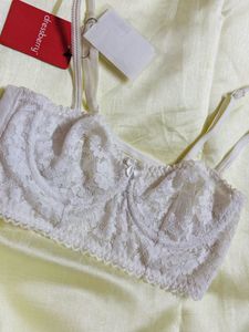 Vintage Lace Longline Bralette