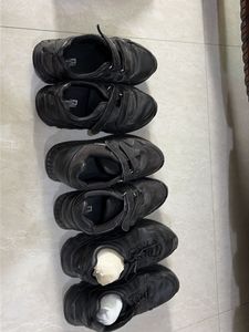 Force 10 By Liberty Black Velcro Shoes