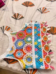 Boho Crochet Halter Top