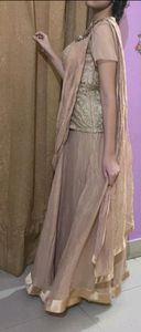 Beige beautiful gown