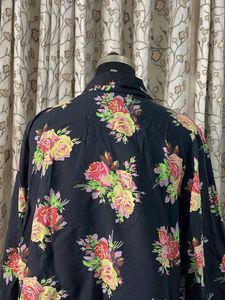 Floral Print Button-Up Shirt