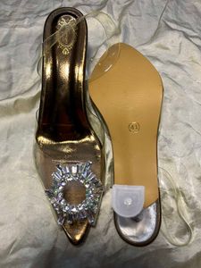 Crystal Embellished Heeled Sandals