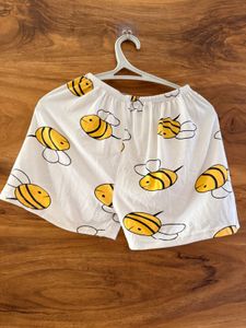 Cute Bee Print T-Shirt