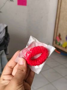 Vibrant Red Hair Scrunchie