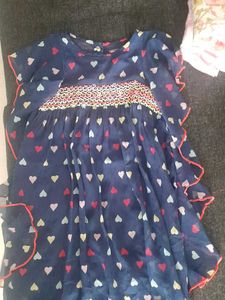 Adorable Blue Heart Dress for Girls