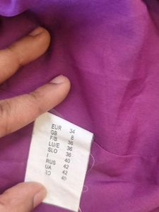 Strapless Purple Dress (M)