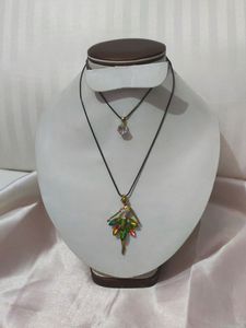 Double Layer Chain With 2 Pendant