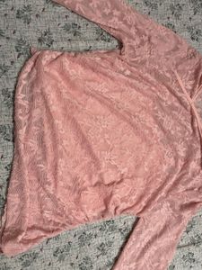 Sheer Lace Long Sleeve Top
