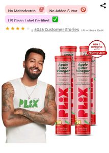 13 box PLIX Apple Cider Vinegar Effervescent Table